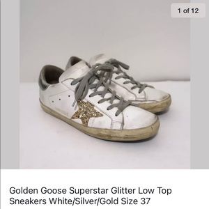 Golden Goose Superstar Glitter sneakers white/gold